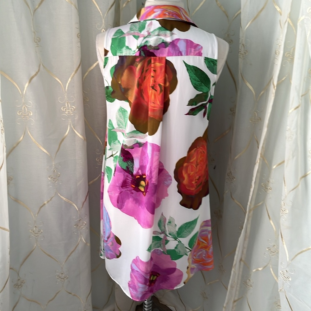 Calvin Klein Sleeveless Floral Dress - Picture 4 of 5